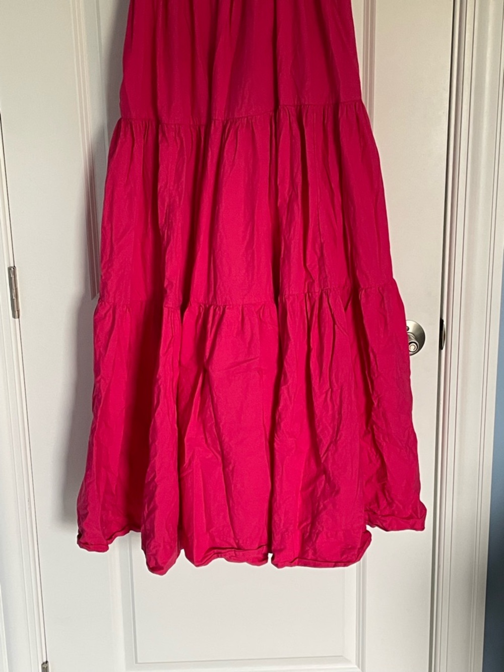 Free People Bluebell Solid Pink Cotton Maxi Dress Size Large 54438 - Picture 7 of 15